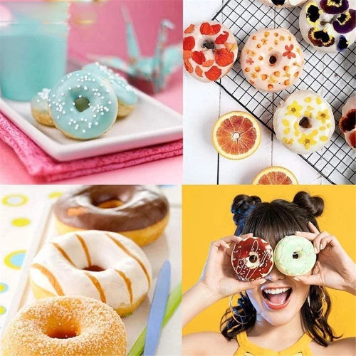 FORMA SILIKONOWA donut foremki NA BABECZKI DO OPONEK pączki z dziurką 6szt